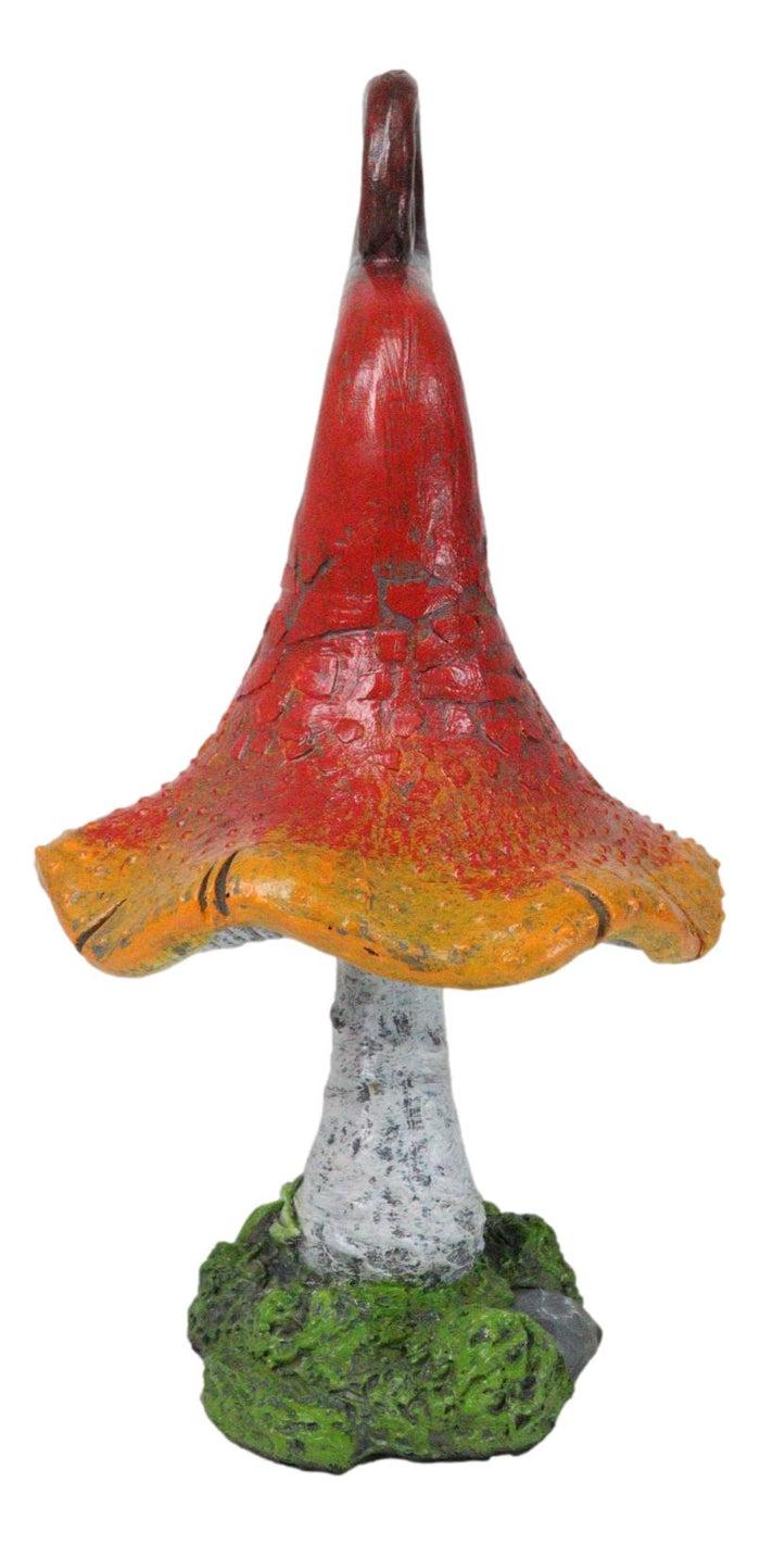 Ebros Gift Enchanted Fairy Garden Whimsical Forest Cottage Crooked Mushroom Figurine 9"H