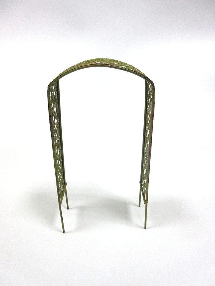 Ebros Gift Enchanted Garden Decorative Metal Arbor Mini Fairy Garden Accessory 8" Height