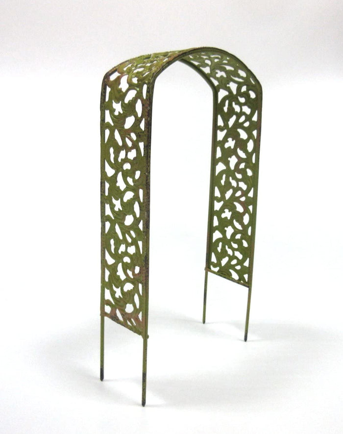 ebros gift Enchanted Garden Decorative Metal Arbor Mini Fairy Garden Accessory 8" Height