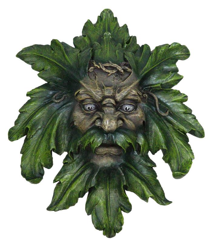 ebros gift Enigma Large Celtic Greenman Face Wall Decor Plaque 17"H Decorative Sculpture