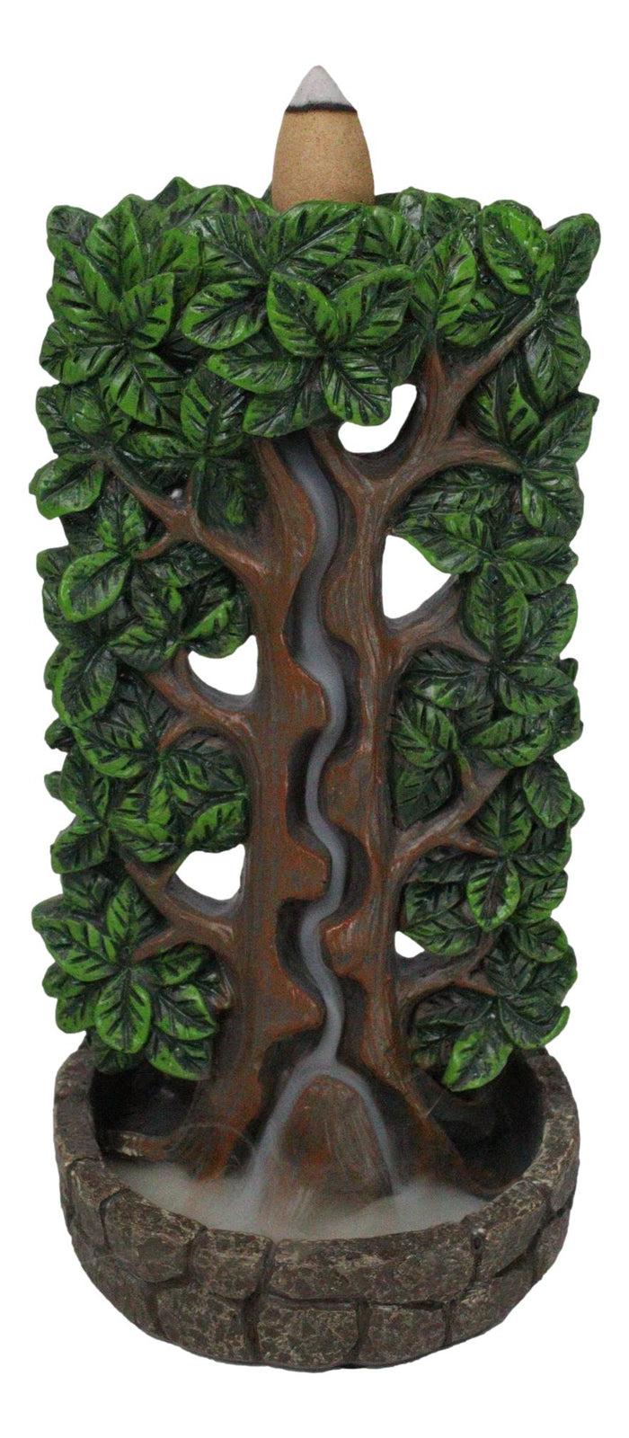 ebros gift Ethereal Forest Crann Bethadh Celtic Tree of Life Backflow Incense Burner Decor