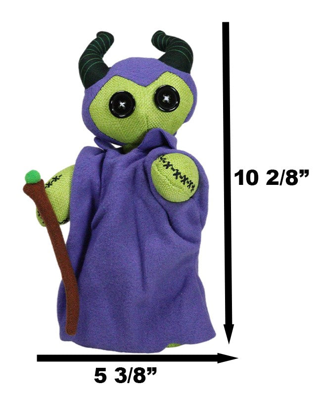 Ebros Gift Evil Queen Maleficent Pinheadz Voodoo Stitches Monster Villain Plush Toy Doll