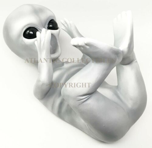 Ebros Gift Extra Terrestrial Alien UFO Outer Space Colony Wine Bottle Holder Figurine Decor