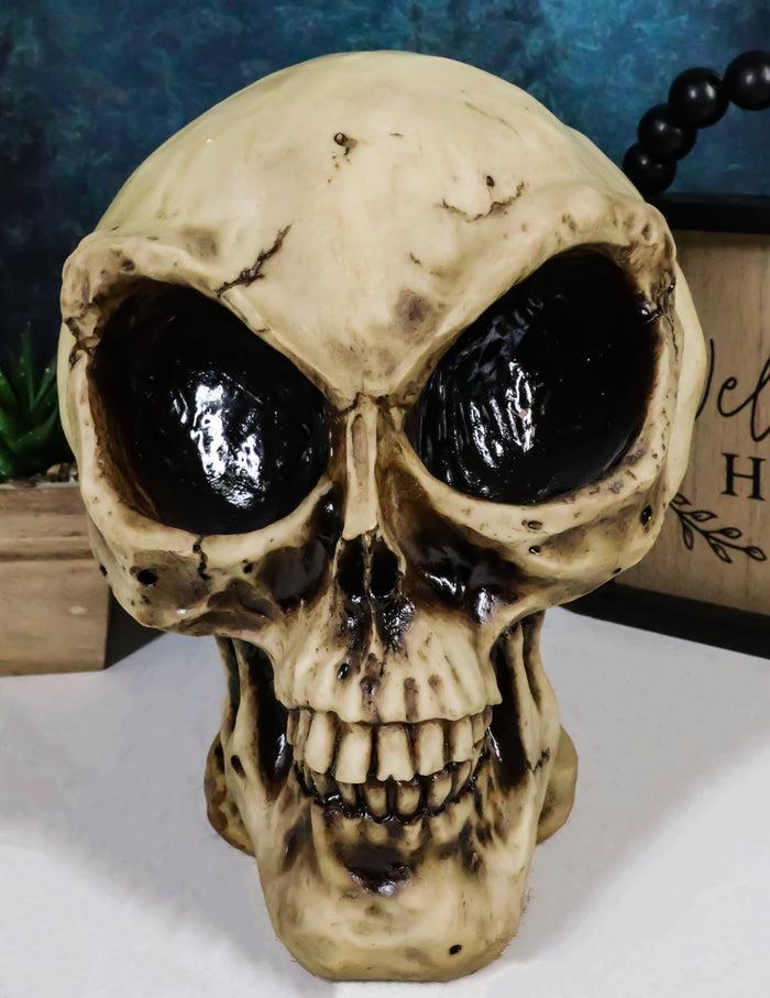 ebros gift Extra Terrestrial MARS Attack 8" Tall Alien Skull Skeleton Figurine Sculpture