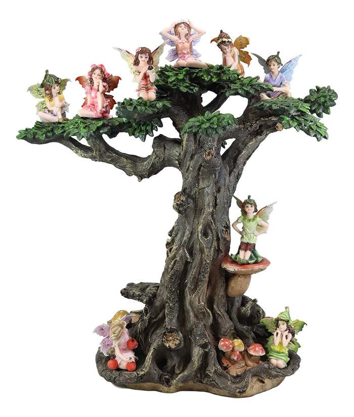 Ebros Gift Fairy Garden Fairies Greenman Tree Starter Kit Set For Adults Kids 10 Piece Set