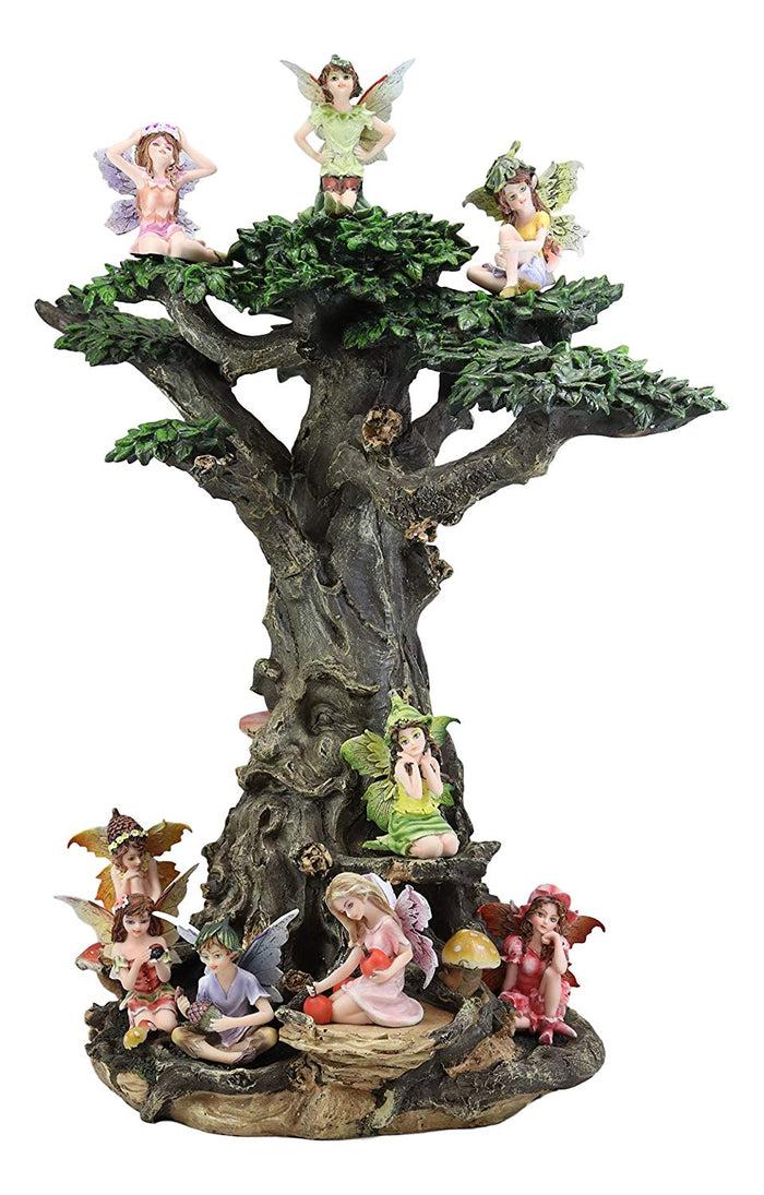 Ebros Gift Fairy Garden Fairies Greenman Tree Starter Kit Set For Adults Kids 10 Piece Set