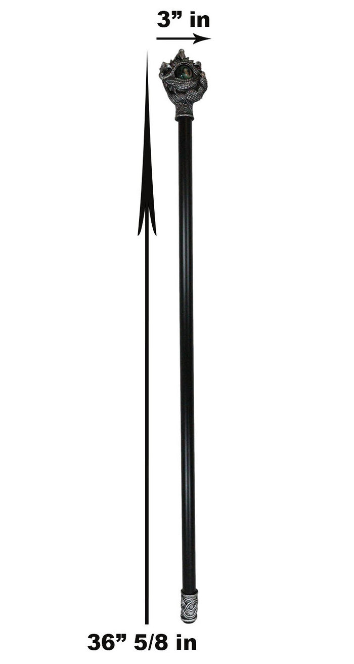 Ebros Gift Fantasy Ocular Evil Eye Of Sauron And Dragon Claws Swagger Cane Cosplay Stick