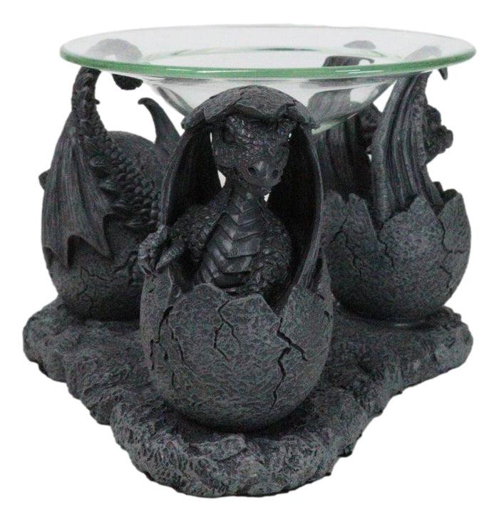 Ebros Gift Fantasy Trio Gargoyle Dragons In Eggs Hatchling Candle Oil Burner Figurine