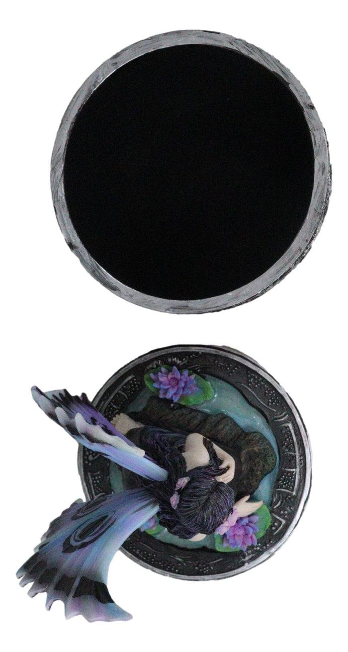 Ebros Gift Fantasy Water Nymph Naiad Gothic Fairy Fae Secret Elemental Jewelry Decorative Box