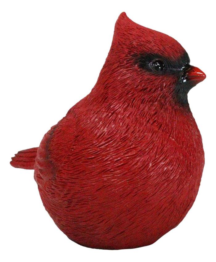 Ebros Gift Faux Taxidermy Realistic Northern Male Red Cardinal Bird On Perch Figurine