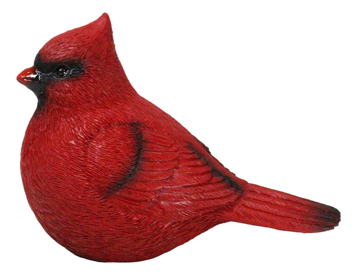 Ebros Gift Faux Taxidermy Realistic Northern Male Red Cardinal Bird On Perch Figurine