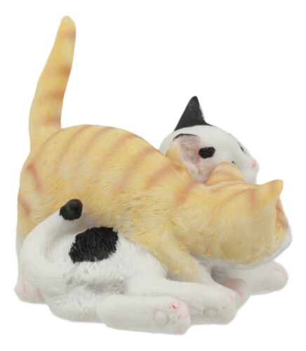 Ebros Gift Feline Cat Two Playful Kittens Statue Adorable American Shorthair Kitty Cats