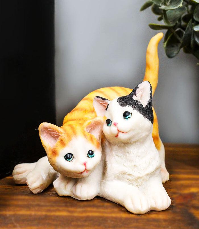 ebros gift Feline Cat Two Playful Kittens Statue Adorable American Shorthair Kitty Cats
