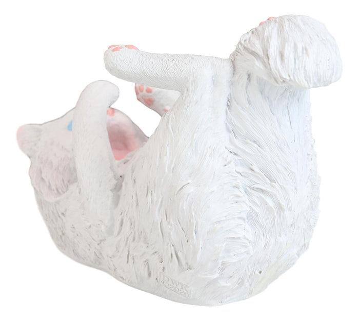 Ebros Gift Feline Purrfectly Divine White Angel Kitty Cat Wine Bottle Holder Caddy Figurine