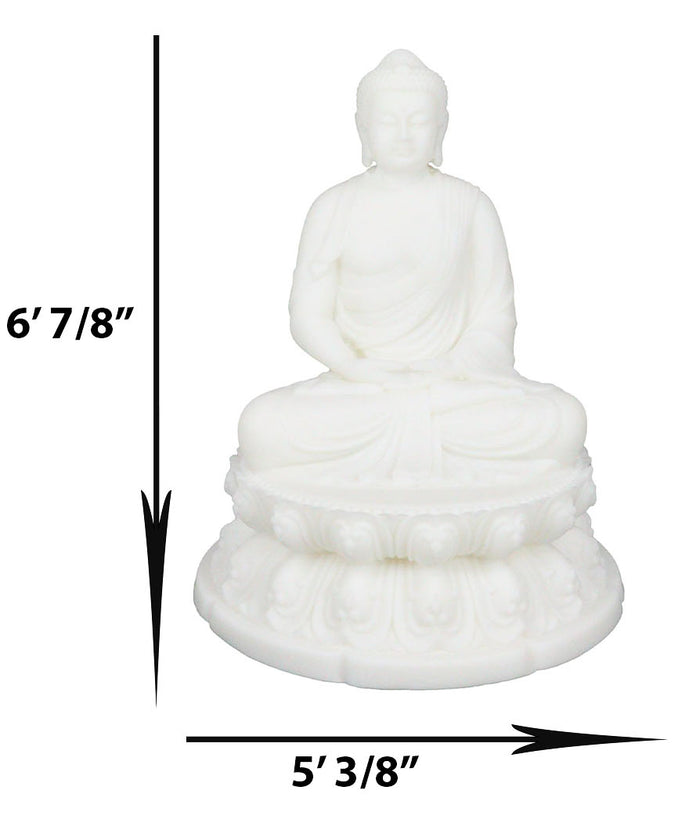 Ebros Gift Feng Shui Enlightenment Buddha Shakyamuni Sitting In Samadhi Mudra Pose Figurine