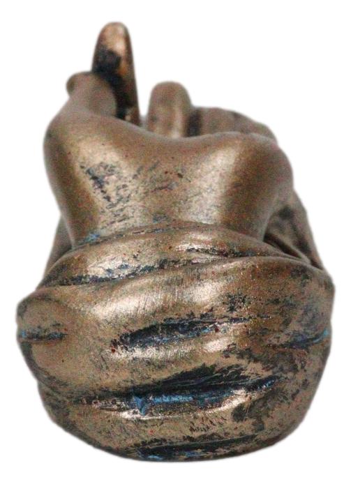 Ebros Gift Feng Shui Yoga Zen Shunya Mudra Buddha Palm Hand Incense Burner Figurine