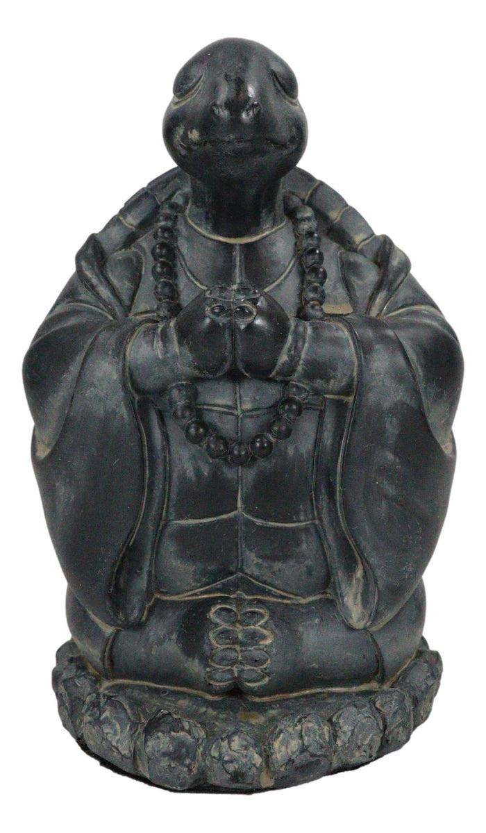 Ebros Gift Feng Shui Zen Celestial Buddha Turtle Chanting Mantra Decorative Talisman Statue
