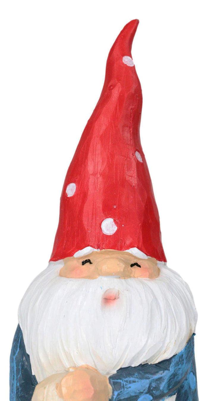 Ebros Gift Festive Holiday Golfer Gnome Using Toadstool Mushroom As Golf Club Figurine