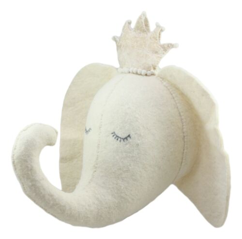 Ebros Gift Fiona Walker England Handmade Organic Elephant Princess Wall Decor Large 15"W