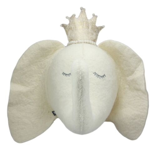 ebros gift Fiona Walker England Handmade Organic Elephant Princess Wall Decor Large 15"W