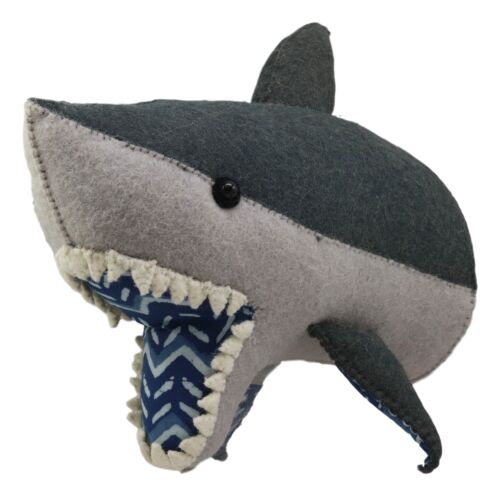 Ebros Gift Fiona Walker England Handmade Organic Great White Shark Wall Decor Large 13"L