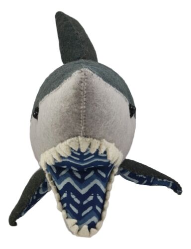 Ebros Gift Fiona Walker England Handmade Organic Great White Shark Wall Decor Large 13"L
