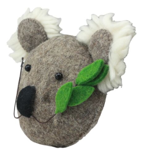 Ebros Gift Fiona Walker England Handmade Organic Koala Bear Head Wall Decor Mini 8.5"Tall