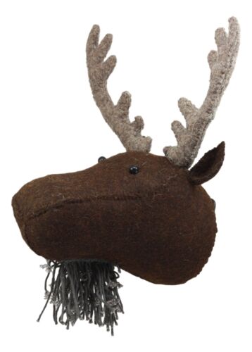 Ebros Gift Fiona Walker England Handmade Organic Mini Emperor Moose Head Hanging Wall Decor