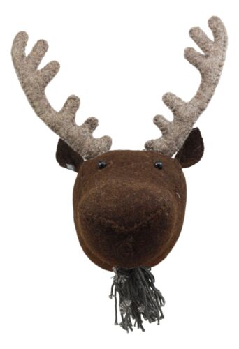 Ebros Gift Fiona Walker England Handmade Organic Mini Emperor Moose Head Hanging Wall Decor