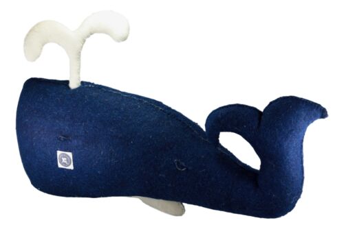 Ebros Gift Fiona Walker England Handmade Organic Nautical Blue Whale Wall Decor Large 25"W