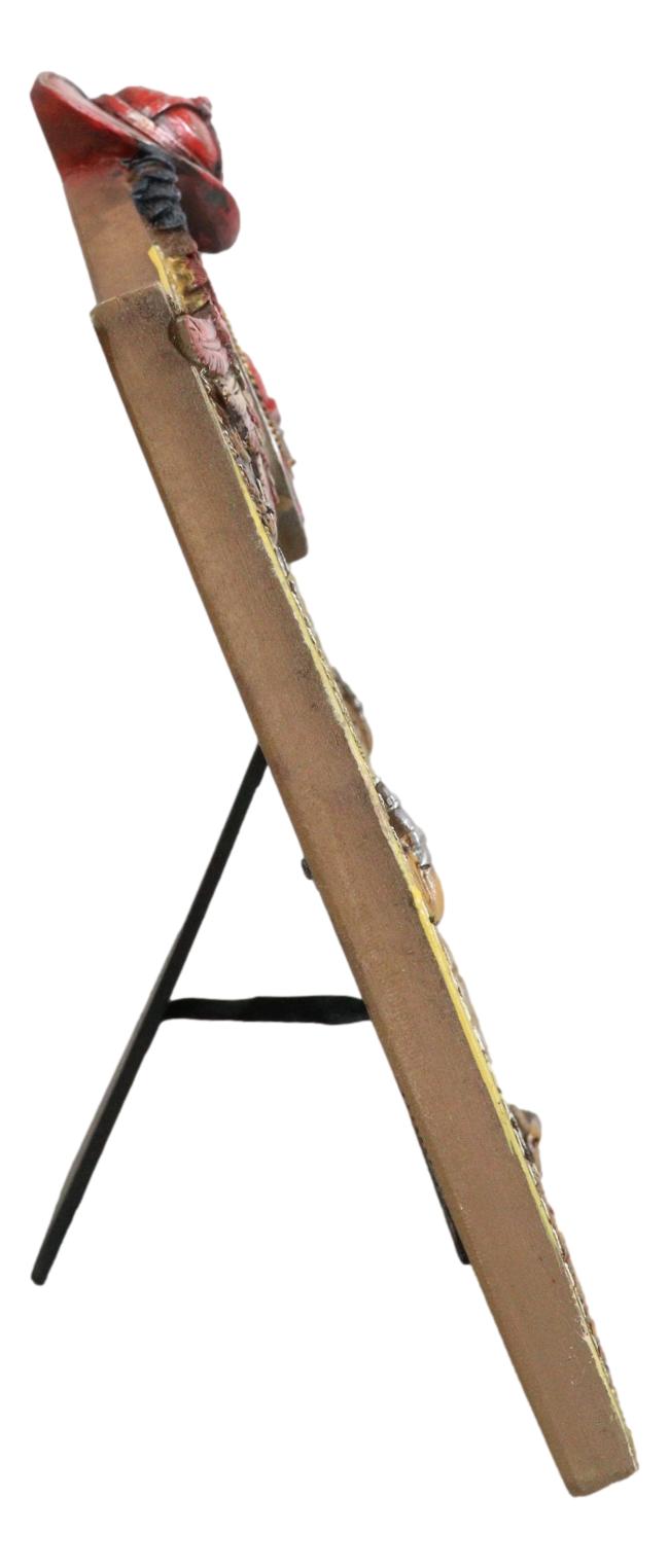 Ebros Gift Fire Department Fireman Helmet Hose And USA Flag Angel Wings 5"X7" Picture Frame