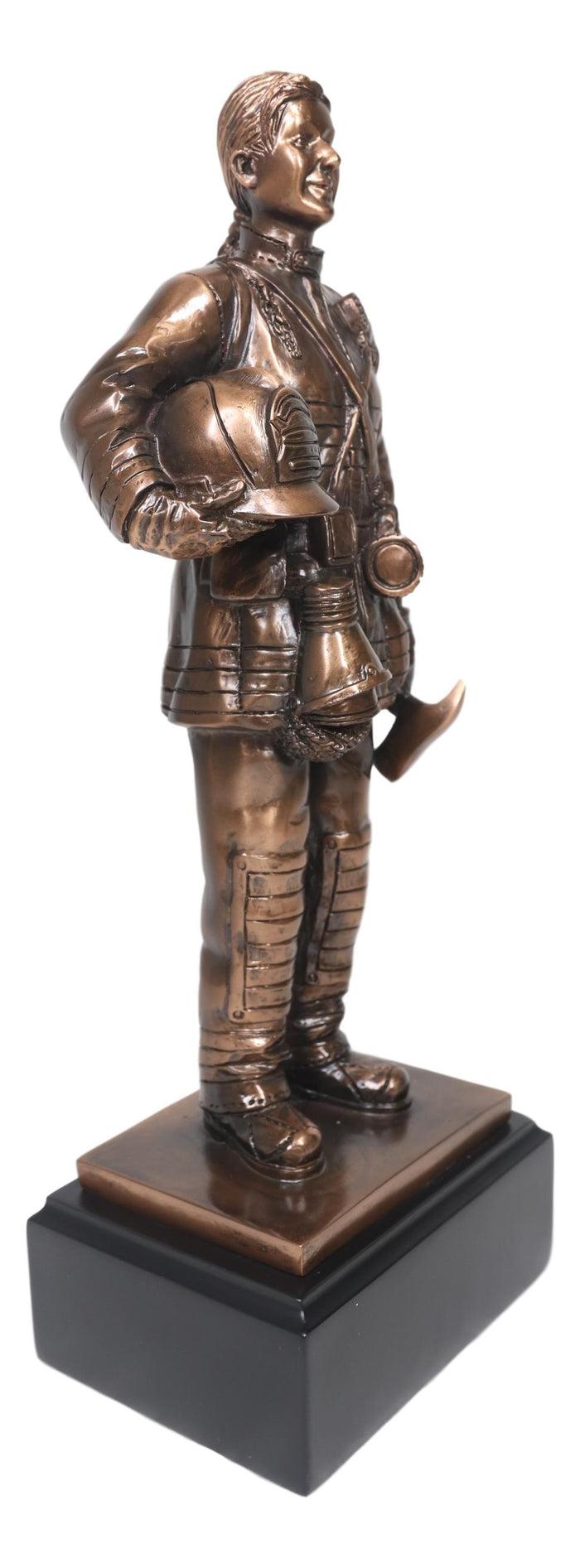 Ebros Gift Fire Fighter Civil Service Firewoman With Helmet And Axe On Trophy Base Statue