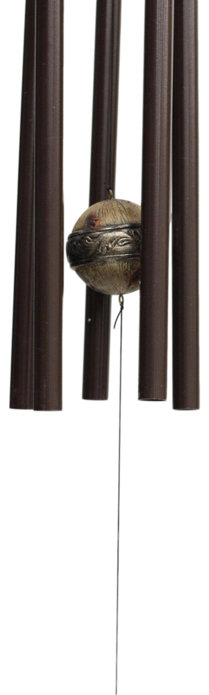 Ebros Gift Fishing Marine Freshwater Striped Bass Fish Hanging Mobile Wind Chime Decorative