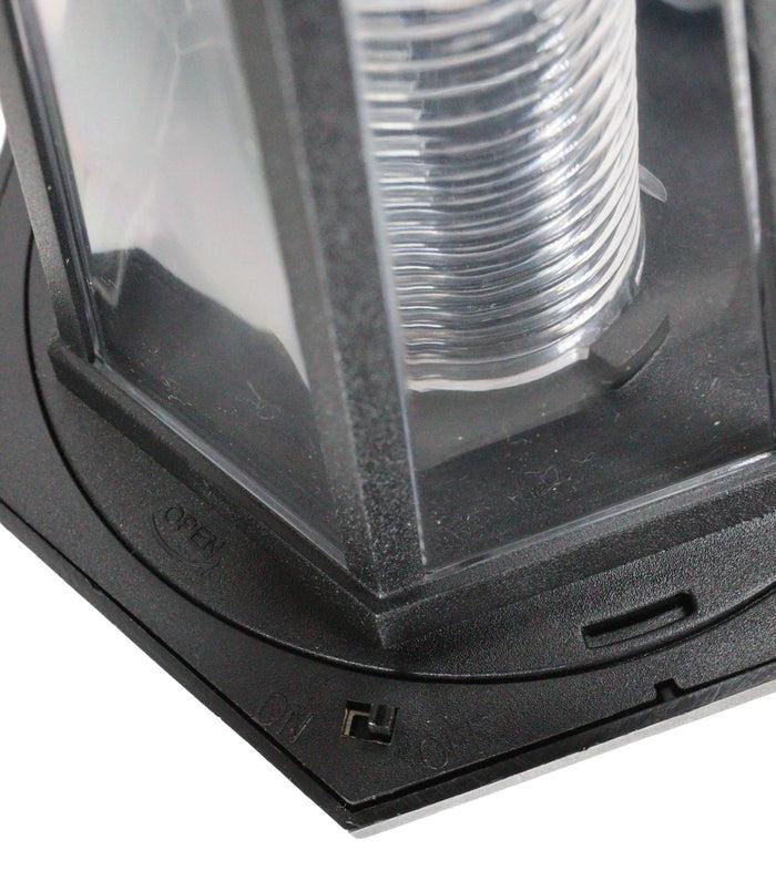 Ebros Gift Fixed Position Plastic Solar LED Lantern Decorative Replacement For Garden Light Statues