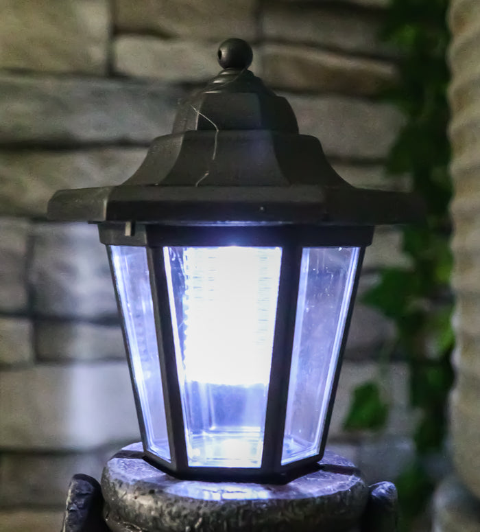 ebros gift Fixed Position Plastic Solar LED Lantern Decorative Replacement For Garden Light Statues