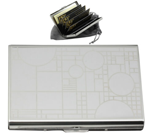 ebros gift FLW Frank Lloyd Wright Coonley Playhouse Credit Card Holder Case RFID Protection