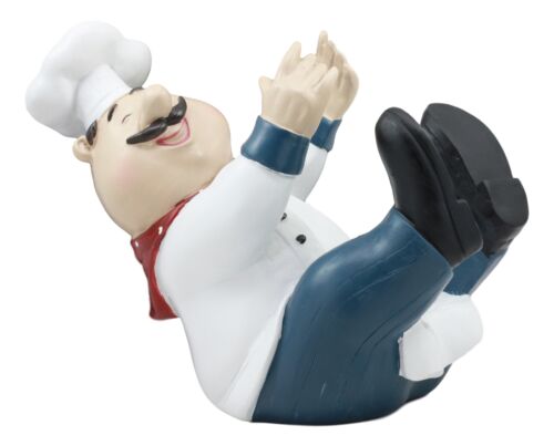 Ebros Gift For The Love Of Wine Fat Chef Marco Hugging Wine Bottle Holder Figurine Kitchen