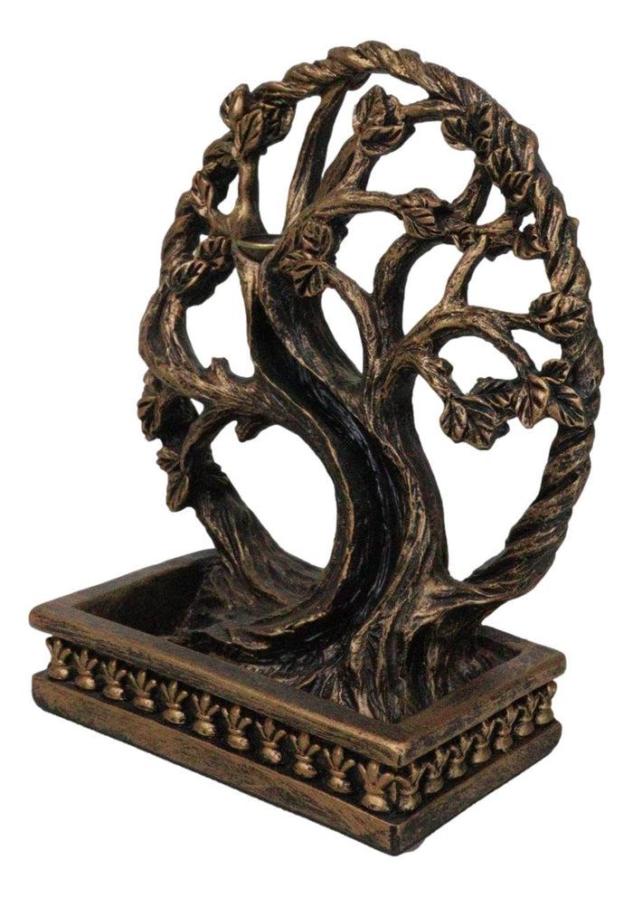 Ebros Gift Forest Crann Bethadh Celtic Willow Tree Of Life Backflow Incense Cone Burner
