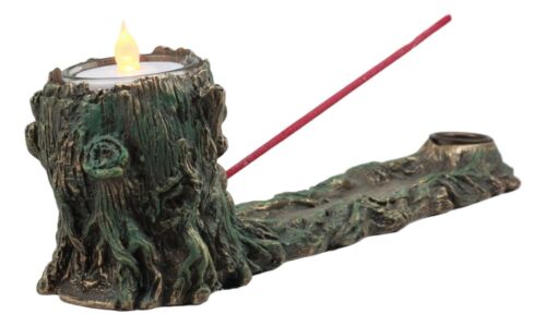 Ebros Gift Forest Ent Nature Tree God Greenman Votive Candle Holder Incense Burner