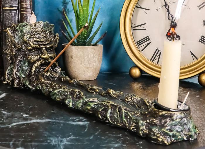 ebros gift Forest Ent Nature Tree God Greenman Votive Candle Holder Incense Burner