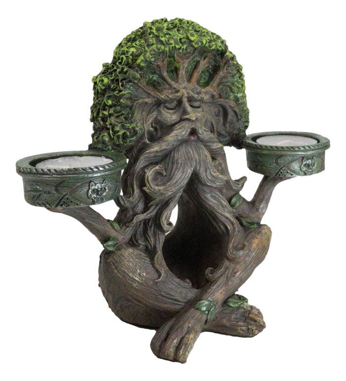 Ebros Gift Forest God Greenman Tree Ent Backflow Incense Burner And Candleholders Figurine