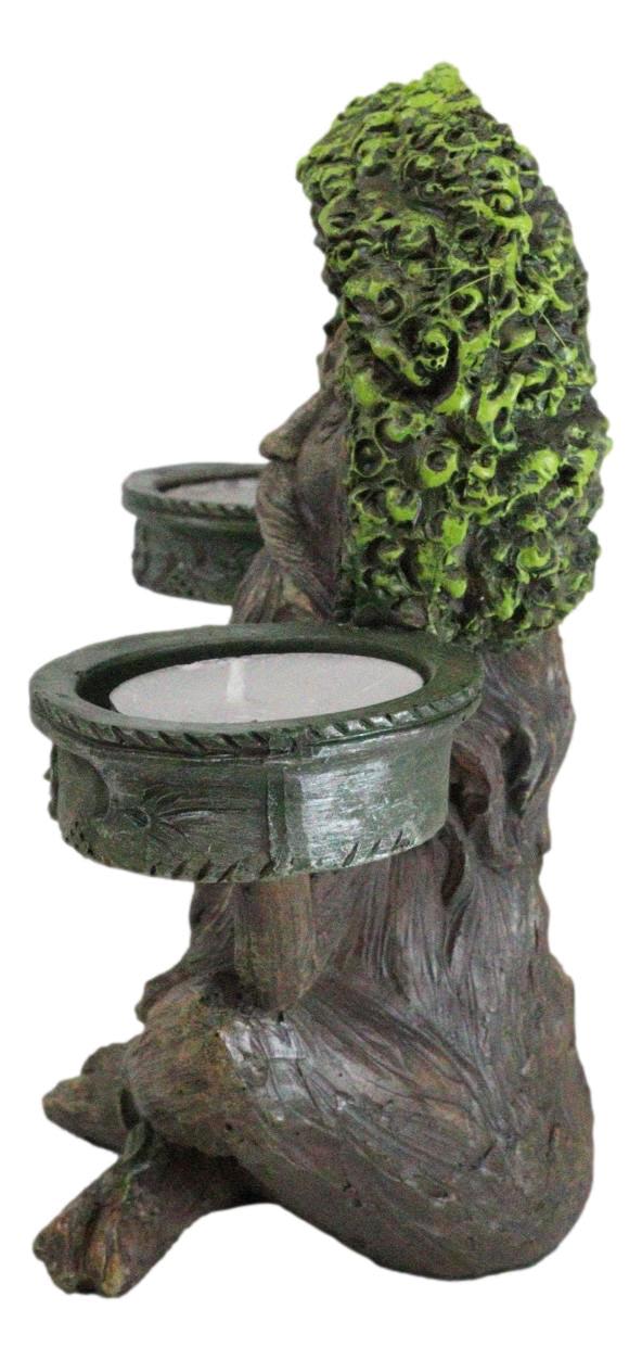 Ebros Gift Forest God Greenman Tree Ent Backflow Incense Burner And Candleholders Figurine