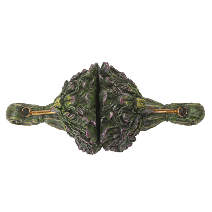 Ebros Gift Forest Tree Spirit Ent Celtic Greenman Smoking Golden Pipes Decorative Bookends