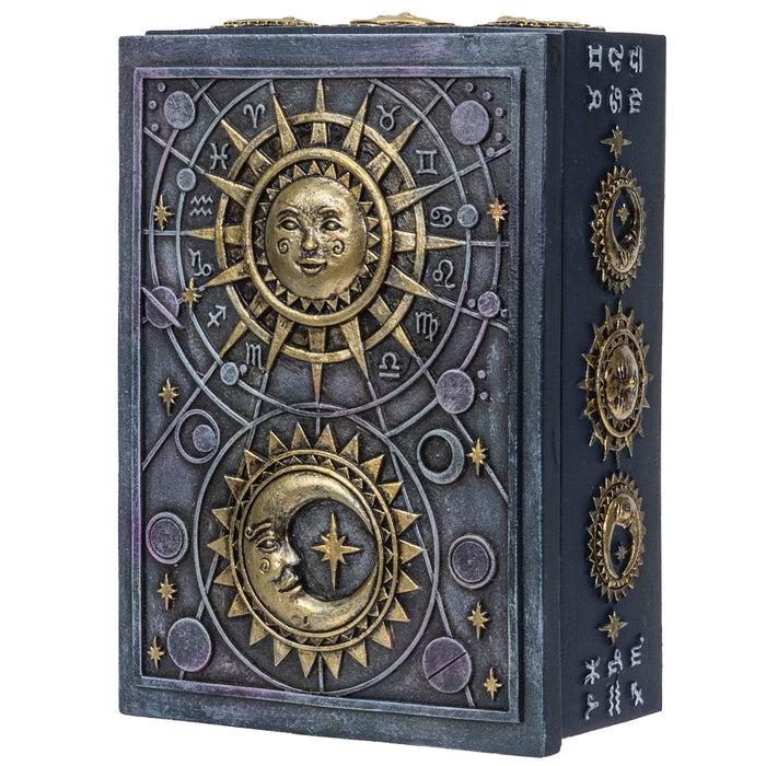 Ebros Gift Fortune Telling Celestial Astrology Sun And Moon Tarot Cards Decorative Box