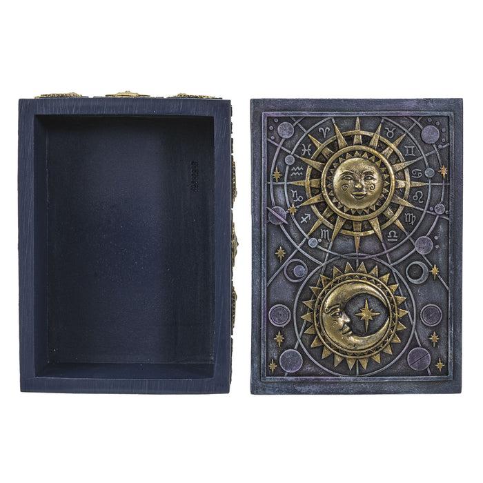 Ebros Gift Fortune Telling Celestial Astrology Sun And Moon Tarot Cards Decorative Box