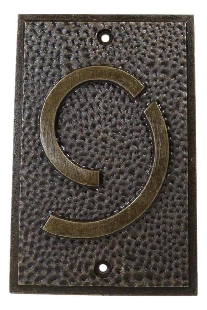 ebros gift Frank Lloyd Wright Exhibition House Address Number 9 Nine Wall Door Plaque Plate