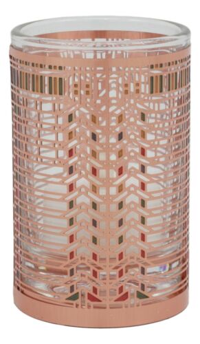 Ebros Gift Frank Lloyd Wright Martin House Casement Window Brass Votive Candle Holder 3.25"