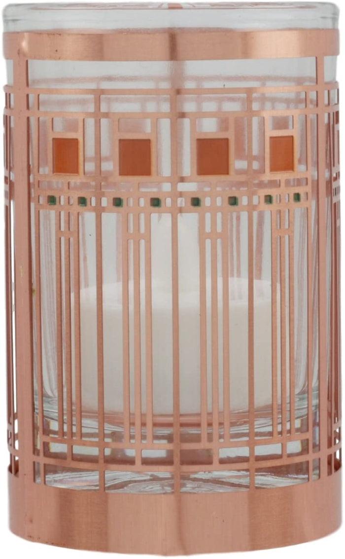 Ebros Gift Frank Lloyd Wright Oak Park Home & Studio Art Glass Window Votive Candle Holder