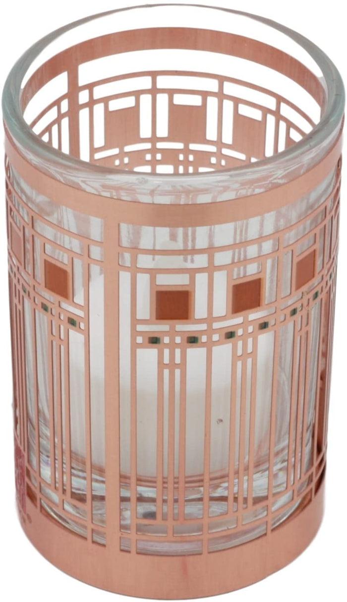 Ebros Gift Frank Lloyd Wright Oak Park Home & Studio Art Glass Window Votive Candle Holder