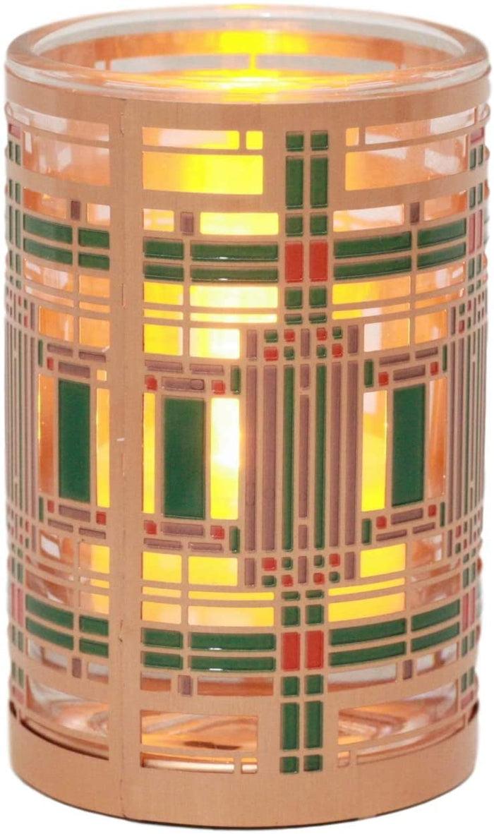 Ebros Gift Frank Lloyd Wright Oak Park Studio Reception Hall Skylight Votive Candle Holder